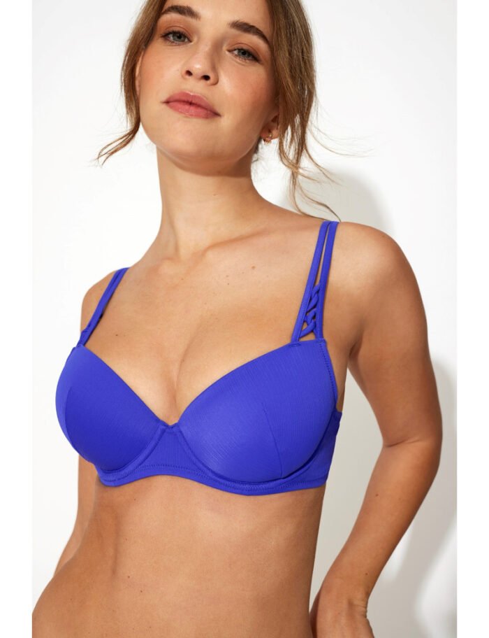HAUT DE MAILLOT DE BAIN BLEU ROI