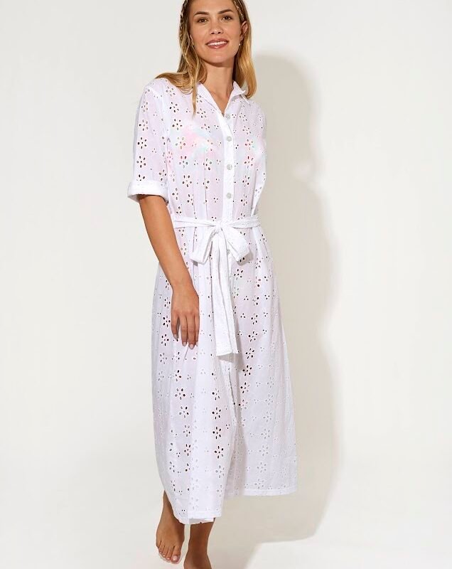 ROBE CHEMISE BRODEE