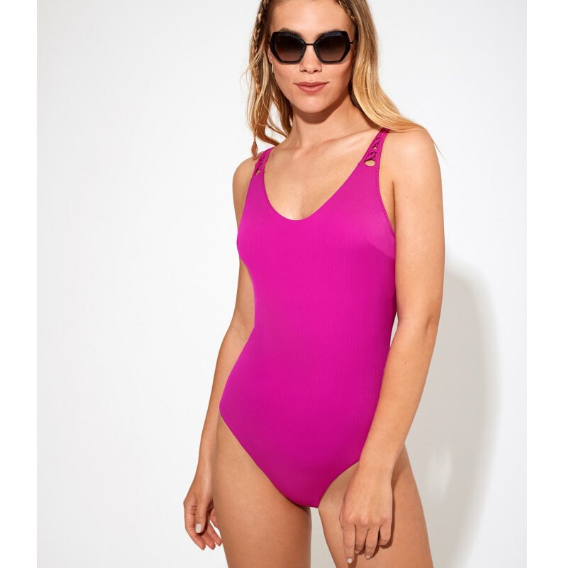 MAILLOT 1 PIECE FUSCHIA