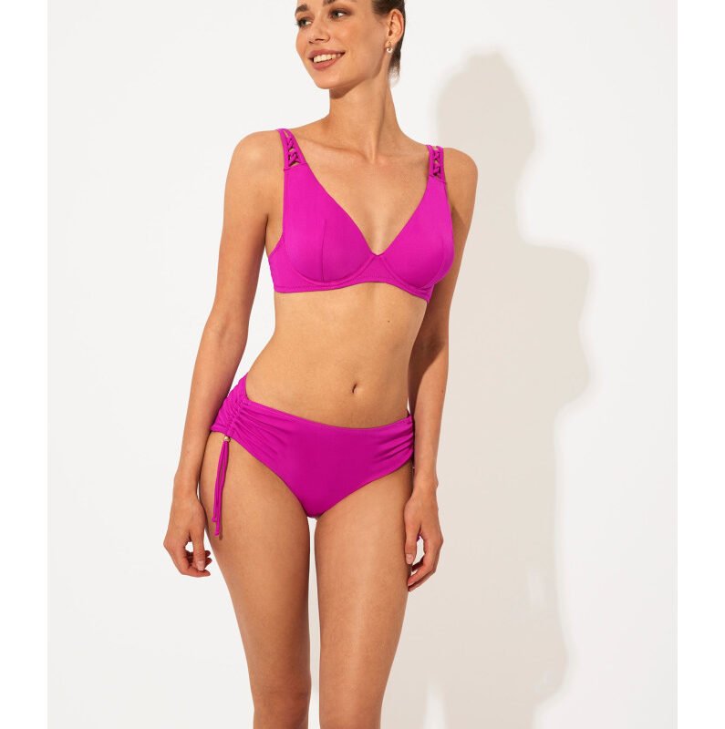 HAUT DE MAILLOT DE BAIN A DOUBLE CAPACITE FUSCHIA
