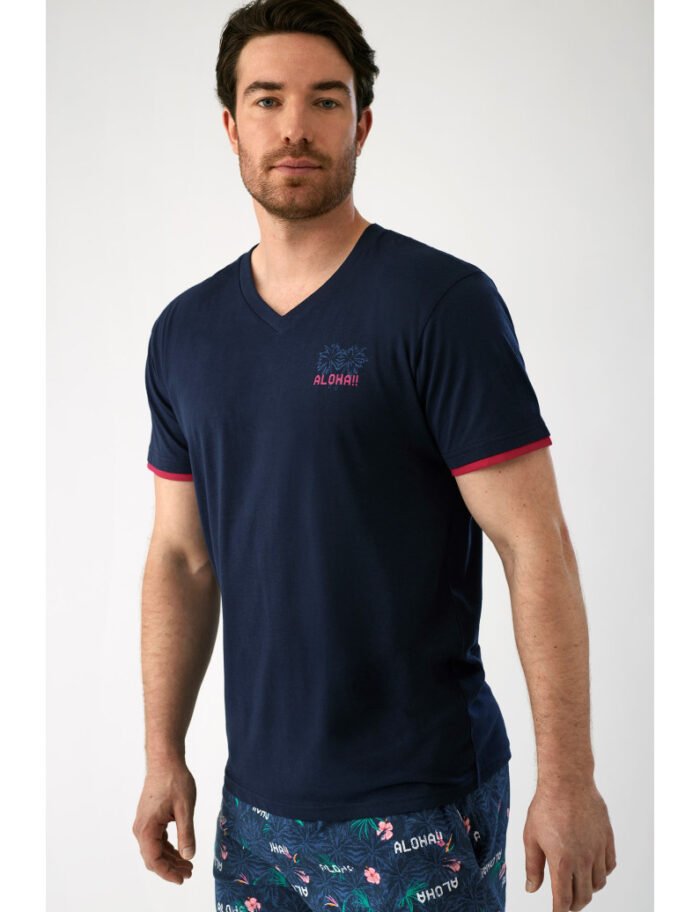 PYJAMA SHORT MARINE – Image 2
